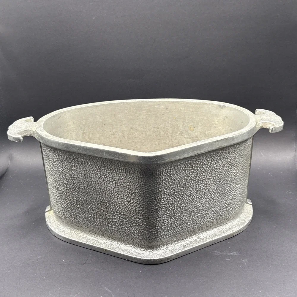 Vintage Pewter-Look Metalware Lot - Guardian Service Pot & Duratale Platter